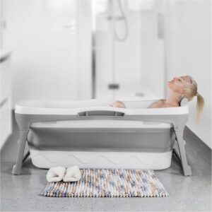 bañera plegable extragrande de 56 pulgadas para baño de hielo