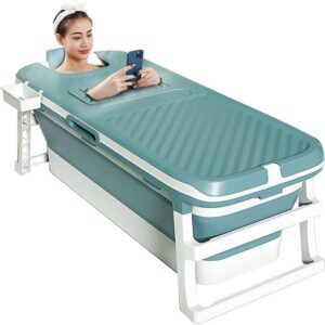 bañera plegable portátil para baño caliente, baño de hielo con manos extendidas de 53 pulgadas